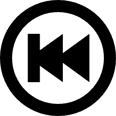 Button Rewind Circle 2 Icon from Sharp Remix Set