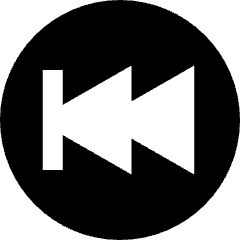 Button Rewind Circle 2 Icon from Sharp Solid Set