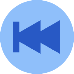 Button Rewind Circle 2 Icon from Sharp Flat Set