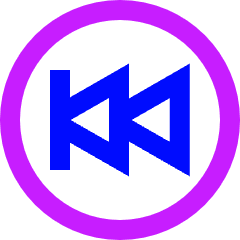 Button Rewind Circle 2 Icon from Sharp Neon Set