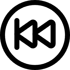 Button Rewind Circle 2 Icon from Core Line Set