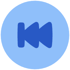 Button Rewind Circle 2 Icon from Plump Flat Set