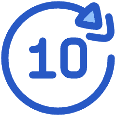 Button Skip Forward 10 Icon from Plump Duo Set