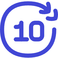 Button Skip Forward 10 Icon from Flex Duo Set