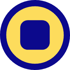 Button Stop Circle Icon from Core Pop Set