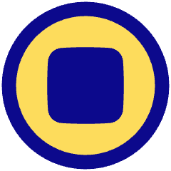 Button Stop Circle Icon from Plump Pop Set