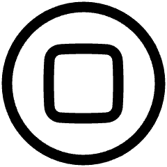 Button Stop Circle Icon from Plump Line Set
