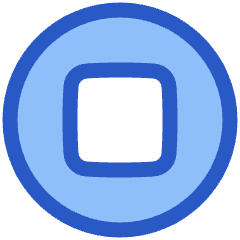 Button Stop Circle Icon from Plump Duo Set