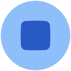 Button Stop Circle Icon from Plump Flat Set