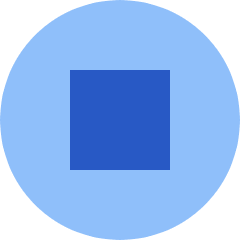 Button Stop Circle Icon from Sharp Flat Set