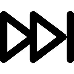 Fast Forward 2 Icon from Micro Line Set