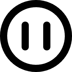 Pause Circle Icon from Micro Line Set