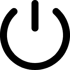 Power 1 Icon from Micro Line Set
