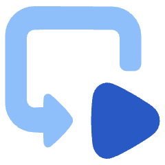 Replay From Beginning Icon from Plump Flat Set