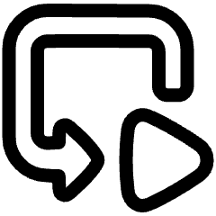 Replay From Beginning Icon from Plump Line Set