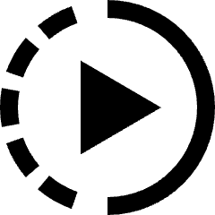 Video Slow Motion Icon from Sharp Solid Set