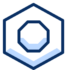 Record Media Hexagon Icon from Cyber Duotone Set