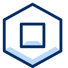 Stop Media Hexagon Icon from Cyber Duotone Set