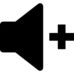 Music Player Volume Increase Icon from Nova Solid Set