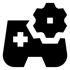 Controller Setting Gear Icon from Sharp Solid Set