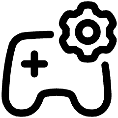 Controller Setting Gear Icon from Plump Line Set