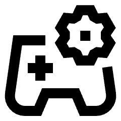 Controller Setting Gear Icon from Sharp Line Set