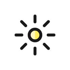 Brightness 1 Icon from Ultimate Colors Set