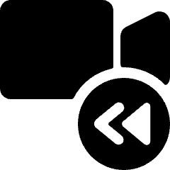 Controls Camera Backward Icon from Ultimate Bold Set