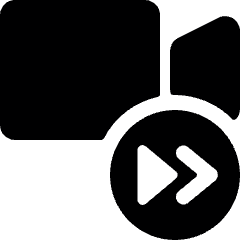 Controls Camera Forward Icon from Ultimate Bold Set