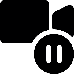 Controls Camera Pause Icon from Ultimate Bold Set