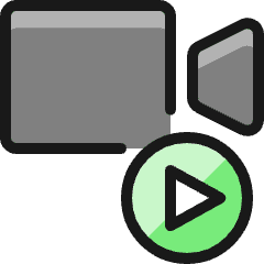 Controls Camera Play Icon from Ultimate Colors Set