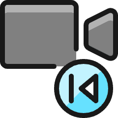 Controls Camera Previous Icon from Ultimate Colors Set