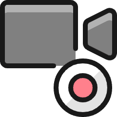 Controls Camera Record Icon from Ultimate Colors Set