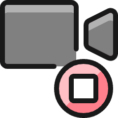 Controls Camera Stop Icon from Ultimate Colors Set