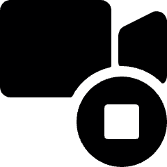 Controls Camera Stop Icon from Ultimate Bold Set