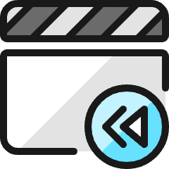 Controls Movie Backward Icon from Ultimate Colors Set