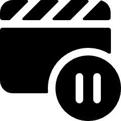 Controls Movie Pause Icon from Ultimate Bold Set