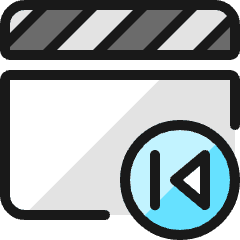 Controls Movie Previous Icon from Ultimate Colors Set