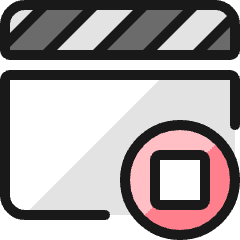 Controls Movie Stop Icon from Ultimate Colors Set