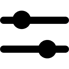 Filter Setting Two Controller Icon from Ultimate Bold Set