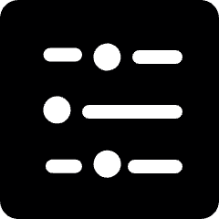 Settings Horizontal Icon from Ultimate Bold Set