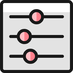 Settings Horizontal Icon from Ultimate Colors Set