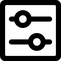 Settings Slider Alternate Icon from Ultimate Bold Set