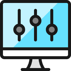 Settings Slider Desktop Vertical Icon from Ultimate Colors Set