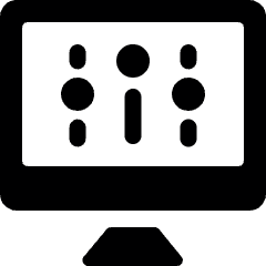 Settings Slider Desktop Vertical Alternate Icon from Ultimate Bold Set