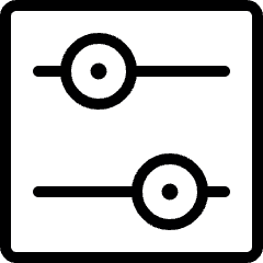 Settings Slider Icon from Ultimate Light Set