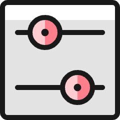 Settings Slider Icon from Ultimate Colors Set