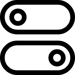Settings Toggle Horizontal Icon from Ultimate Regular Set