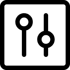 Settings Vertical Icon from Ultimate Regular Set