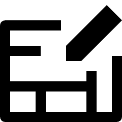 Construction Blueprint Writing Icon from Nova Line Set